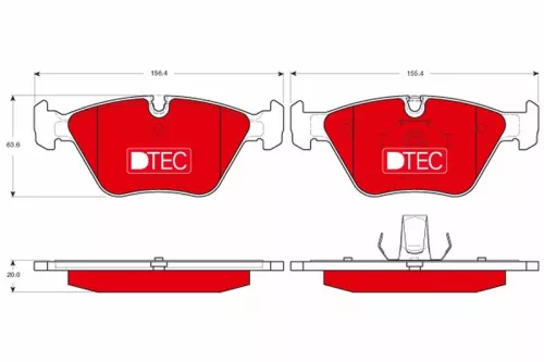 Bremsbelagsatz, Scheibenbremse
