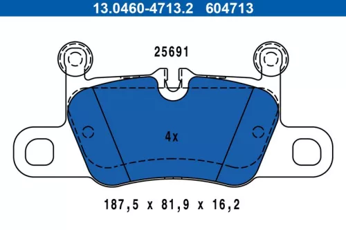 Bremsbelagsatz, Scheibenbremse