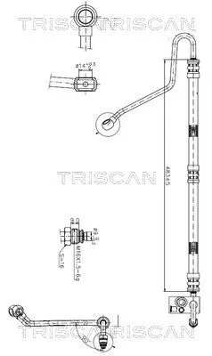 Hydraulikschlauch, Lenkung