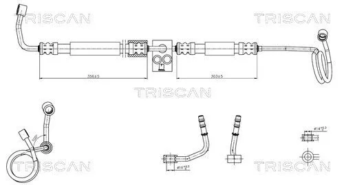 Hydraulikschlauch, Lenkung