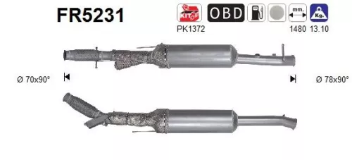 Ruß-/Partikelfilter, Abgasanlage