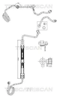 Hydraulikschlauch, Lenkung