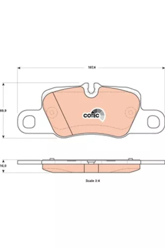 Bremsbelagsatz, Scheibenbremse
