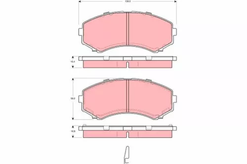 Bremsbelagsatz, Scheibenbremse