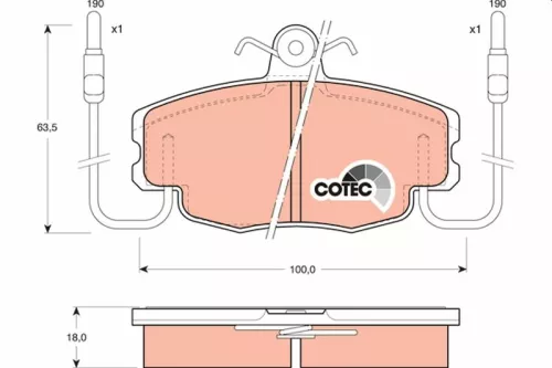 Bremsbelagsatz, Scheibenbremse